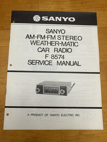 Sanyo 8574 autoradio stereo - autoradio,
