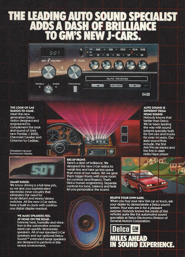 Autoradio stereo delco j - stereo, gm