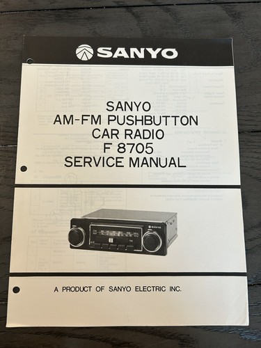 Sanyo 8705 fm - f-8705, am-fm